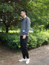 啄木鳥衛(wèi)衣男士春秋季潮流長(zhǎng)袖t恤打底衫青年圓領(lǐng)寬松假兩件上衣服男裝 灰色+白色（春秋款） XL （推薦體重125-140斤） 曬單實(shí)拍圖
