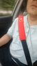 獨步者汽車安全帶護肩套保護套加長保險男女可愛卡通車內(nèi)裝飾品加厚四季 五星旗【1個】長度27CM 曬單實拍圖