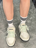阿迪達斯（adidas）官方男鞋女鞋 新款情侶運動(dòng)鞋潮流時(shí)尚耐磨休閑鞋低幫板鞋 JI2546/白黑棕 42 曬單實(shí)拍圖