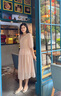 LIIS輕奢國際高檔品牌真絲連衣裙高級感2026夏季新款女氣質(zhì)桑蠶 杏粉色 M 曬單實(shí)拍圖