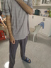 頂瓜瓜頂呱呱睡衣男士純棉春夏圓領(lǐng)短袖可外穿家居服男斑鳩灰2 180 曬單實(shí)拍圖