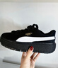 彪馬（PUMA）【厚底鞋】女經(jīng)典復(fù)古增高休閑鞋松糕鞋 PLATFORM 372613 黑色-白-01 36 曬單實(shí)拍圖