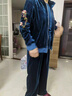 緹米媗中老年女裝秋裝休閑套裝媽媽裝春秋運(yùn)動(dòng)服金絲絨時(shí)尚拼接三件套 孔雀藍(lán)（213088三件套） 2XL 建議穿118-130斤 曬單實(shí)拍圖