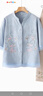俞兆林優(yōu)品媽媽夏裝套裝中老年女裝時(shí)尚洋氣棉麻小衫50-60歲老太太夏季衣服 藍(lán)色上衣+刺繡米白褲子 2XL 建議105-120斤 曬單實(shí)拍圖