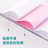 得力（deli）【缺頁十倍賠】珊瑚海二聯(lián)二等分可撕邊針式電腦打印紙 彩色(白紅)送貨單 1000頁241-2-1/2CS 曬單實(shí)拍圖