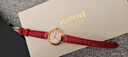 西普尼金表（HIPINE）女士手表輕奢金表女石英表純金999男大表盤新款情侶手表生日禮物 【光殼金面女款】金重0.71g 曬單實(shí)拍圖