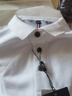 老爺車（LAOYECHE）100純棉短袖T恤男夏薄款絲光棉休閑刺繡POLO領(lǐng)衫寬松大碼半袖體恤 白色 L 曬單實拍圖