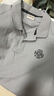 杰克·瓊斯（JACK&JONES）男裝25年精致虎頭刺繡涼感短袖polo衫男士夏季商務半袖翻領T恤 淺灰C39 M 曬單實拍圖