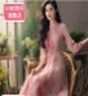 OIMG輕奢國際高檔品牌真絲連衣裙高級感夏季新款專柜溫柔風(fēng)桑蠶絲 花 S 曬單實(shí)拍圖