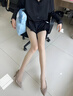 拾襪記防曬絲襪女夏季薄款防勾絲美膚光腿裸感神器黑絲肉色連褲襪3條裝 曬單實拍圖