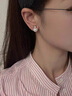 伊燦戴妃款微鑲水鉆仿珍珠耳釘精致高級(jí)感耳環(huán)2025年新款爆款耳夾耳飾 白色微鑲水鉆珍珠耳夾 曬單實(shí)拍圖