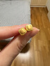 周六福（ZLF）七夕禮物  黃金耳釘女款足金999曳光系列花邊幾何耳釘悅見 計(jì)價(jià) 1.78g 曬單實(shí)拍圖