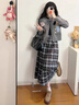 矜持范毛衣女韓系可愛甜美卡通小熊針織開衫秋冬針織衫女 灰色 M 曬單實(shí)拍圖
