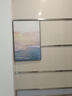 現代簡(jiǎn)約客廳裝飾畫(huà)三聯(lián)畫(huà)靜物花卉墻畫(huà)北歐風(fēng)沙發(fā)背景墻掛畫(huà) 海天一色 40*60cm*3（沙發(fā)長(cháng)度2.0-2.5米） 高清油畫(huà)布畫(huà)面（紋理啞光效果) 曬單實(shí)拍圖