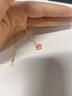 中國黃金（CHINA GOLD）歡樂木馬黃金項(xiàng)鏈女士足金琺瑯彩吊墜七夕情人節(jié)禮物送女朋友老婆 足金可愛木馬掛墜-粉色【贈(zèng)S925鏈】 曬單實(shí)拍圖