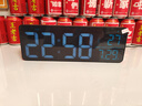 三每WiFi電子時(shí)鐘客廳電視柜臺(tái)鐘智能聯(lián)網(wǎng)自動(dòng)對(duì)時(shí)桌面大屏農(nóng)歷日期W1 酷炫黑 曬單實(shí)拍圖