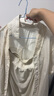 對(duì)白【AN大碼系列】蛋糕裙設(shè)計(jì)感浪漫花邊半身裙夏季微胖mm顯瘦A字裙 米杏條紋 XL 建議體重135-145 曬單實(shí)拍圖