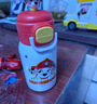 草莓生活汪汪隊(duì)兒童保溫杯幼兒園316食品級(jí)吸管雙飲水杯水壺禮盒裝紅色 曬單實(shí)拍圖