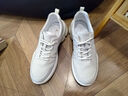 雅格獅丹（Aquascutum）男鞋2025秋季新款牛皮透氣休閑運動鞋厚底耐磨增高鞋子男 白色 41 曬單實拍圖