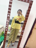 悅內半邊絨睡衣女秋冬款冬季加厚加絨珊瑚絨保暖家居服套裝條紋可外穿 24254蜜黃色 L (165) 【體重110-120斤】 曬單實(shí)拍圖