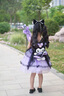 G.DUCKKIDS洛麗塔公主裙女童連衣裙夏季庫洛米cos兒童服裝寶寶演出禮服裙子 紫色公主裙 100 （建議身高90cm 3-4歲） 曬單實(shí)拍圖