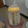 小雅象防脹氣玻璃奶瓶新生兒3-6個月嬰兒奶瓶 240ml M號奶嘴（標(biāo)準(zhǔn)款） 曬單實拍圖