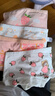 北極絨4條裝兒童內(nèi)褲女童發(fā)育期純棉女孩學(xué)生夏季薄平角短褲寶寶中大童 曬單實(shí)拍圖