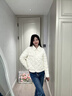 鴨鴨品牌輕薄羽絨服女士短款春秋2025新款小香風(fēng)時尚翻領(lǐng)羽絨內(nèi)膽外套 米色 L (165) 曬單實拍圖