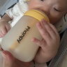 小雅象防脹氣玻璃奶瓶新生兒3-6個月嬰兒奶瓶 240ml M號奶嘴（標(biāo)準(zhǔn)款） 曬單實拍圖