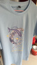 真維斯（Jeanswest）冰絲t恤男短袖夏季冰感運動速干衣服青年男士絲光棉寬松大碼半袖 淺藍色(大銀河鯨) L (175) (收藏加購優(yōu)先發(fā)) 曬單實拍圖