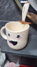 英氏（YEEHOO）兒童漱口杯嬰兒訓練杯喝水杯子寶寶刷牙牛奶杯 白色 曬單實拍圖