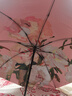 新款雙層黑膠雙面雙花遮陽傘防曬傘油畫晴雨兩用雨傘防紫外線清新 粉芍藥 曬單實(shí)拍圖