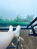 西遇運動瑪麗珍鞋女2025新款夏季魔術(shù)貼休閑厚底芭蕾鞋黃色德訓(xùn)鞋 米色 35 (225) 曬單實拍圖