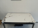 全友家居巖板餐桌椅組合小戶(hù)型客廳折疊餐桌現代簡(jiǎn)約餐廳家用多功能 巖板|常規款餐桌（單餐桌無(wú)餐椅） 曬單實(shí)拍圖