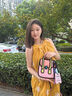 JumpFromPaper貓頭鷹包mini款二次元斜挎女包單肩包JFP情人節(jié)禮物 粉色 曬單實拍圖