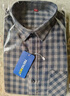 普羅蒙100%純棉磨毛格子長(cháng)袖襯衫男中老年秋冬新款襯衣 12 46 曬單實(shí)拍圖