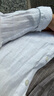 無印良品（MUJI）女式 漢麻棉輕便長(zhǎng)裙 長(zhǎng)半身裙女裙子 25年夏季女裝 BE1VBC5S 灰色條紋 S （155/62A） 曬單實(shí)拍圖
