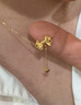 周六福（ZLF）黃金套鏈項(xiàng)鏈女款少女心事系列5G足金蝴蝶結(jié)時(shí)尚鏈墜 計(jì)價(jià) 40+5cm-3.82g 曬單實(shí)拍圖
