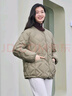坦博爾小紅書(shū)同款收腰羽絨服女秋冬菱格小香風(fēng)外套TD236268 椰殼咖 165/88A 曬單實(shí)拍圖