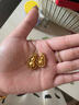 金至尊時來運轉黃金吊墜足金999古法葫蘆掛墜不含項鏈七夕禮物計價 金重3.75克（配珠寶禮盒）PF21001324 曬單實拍圖