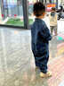 G.DUCKKIDS小黃鴨女童牛仔連體衣春秋裝兒童工裝長(zhǎng)袖連體長(zhǎng)褲女寶寶連身衣 藍(lán)色 90 尺碼1~2歲【 80-90cm】 曬單實(shí)拍圖