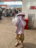 牧萌兒童防曬衣涼感透氣防紫外線男童女童夏季薄款防曬衣 杏花粉 XL 曬單實(shí)拍圖