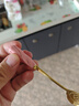 歐科弘網(wǎng)紅櫻花勺花瓣金色咖啡勺子可愛(ài)歐式小精致攪拌勺馬克杯甜品 粉金玫瑰 曬單實(shí)拍圖