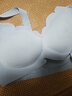 ubras無尺碼浪花領文胸收副乳內(nèi)衣女無痕小胸聚攏文胸無鋼圈胸罩 丹寧藍色-背勾 均碼 mini版（80~100斤） 曬單實拍圖