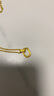 金至尊（3D-GOLD)實心黃金吊墜復(fù)古雙環(huán)999足金鏈墜不含項鏈計價送女友七夕禮物 金重2.10克（配珠寶禮盒） 曬單實拍圖