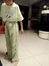 G.DUCKKIDS女童夏裝套裝2025新款洋氣兒童時髦休閑衣服女大童運動短袖兩件套 綠色套裝 150 cm 曬單實拍圖