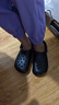 名創(chuàng)優(yōu)品（MINISO）洞洞鞋女男夏季外穿沙灘涼鞋防滑厚底踩屎感包頭涼拖鞋黑色36-37 曬單實拍圖