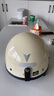 VEGA B-35新國標夏季哈日式雷復古摩托車(chē)半盔電動(dòng)車(chē)騎行頭盔 B-35米白 L碼 54-55cm 曬單實(shí)拍圖