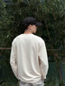 名創(chuàng)優(yōu)品（MINISO）重磅長袖t恤男春秋季質感華夫格青少年休閑潮流打底衫 棕櫚綠 L 曬單實拍圖