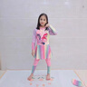 G.DUCKKIDS小黃鴨美人魚兒童泳衣女童小馬寶莉分體泳裙寶寶長袖防曬速干泳裝 小馬寶莉 130 建議7~8歲【120-130cm】cm 曬單實拍圖
